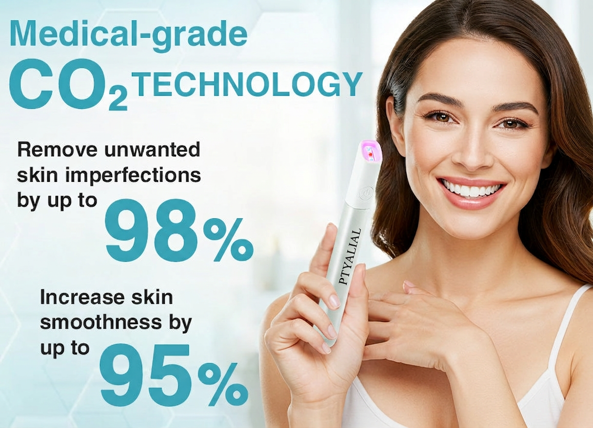 ✨Ptyalial™ All-in-One CO₂ Laser Eraser Pen | Removes Moles, Warts, Skin Flaws & Pigmentation