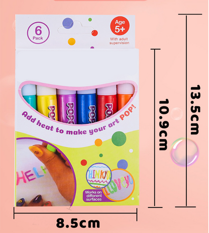 🔥HOT SALE 50% OFF🎁 Magic Puffy Pens for Kids – ✨3D Creative Drawing Art Set
