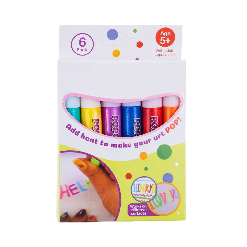 🔥HOT SALE 50% OFF🎁 Magic Puffy Pens for Kids – ✨3D Creative Drawing Art Set