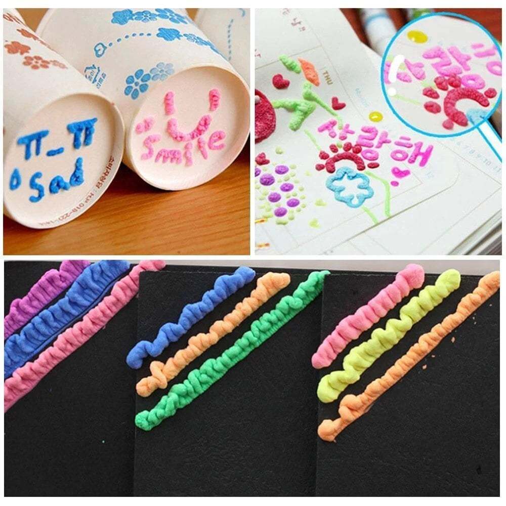 🔥HOT SALE 50% OFF🎁 Magic Puffy Pens for Kids – ✨3D Creative Drawing Art Set